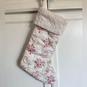 Shabby chic Christmas stocking